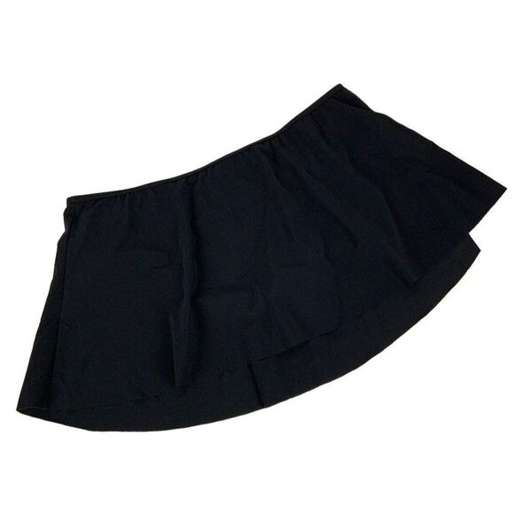 Profile by Gottex Womens Swim Skirt Size 16 Black Stretch Beach Pool Vacation - Picture 1 of 5